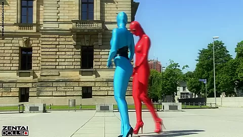 Zentai Models In The City - Watch4Fetish