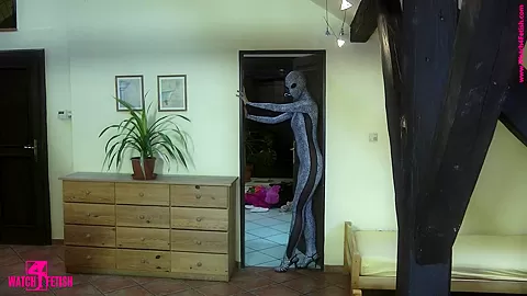 Great Strip In A Zentai Catsuit - Watch4Fetish