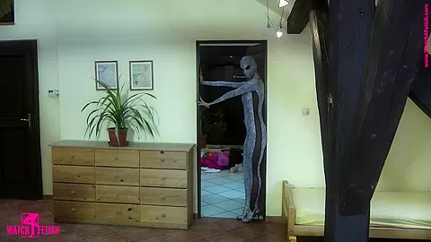 Great Strip In A Zentai Catsuit - Watch4Fetish
