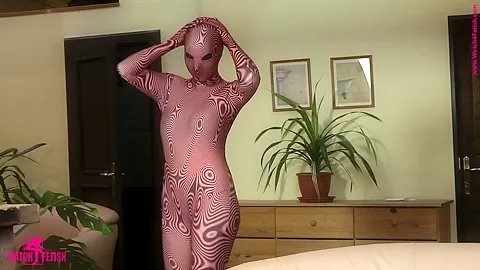 Zentai Strip Of Anna - Watch4Fetish