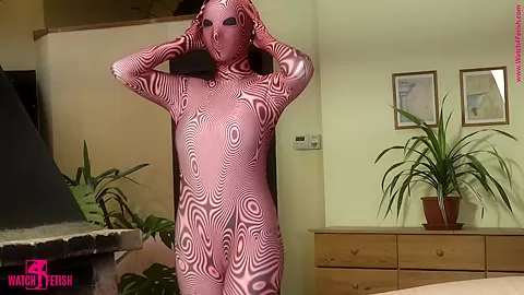 Zentai Strip Of Anna - Watch4Fetish