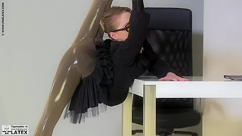 Secretary In Latex - Watch4Fetish