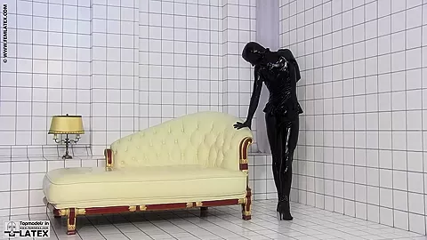 Flexible Ballerina In Latex - Watch4Fetish