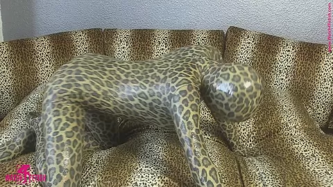 Snake Woman In Spandex Catsuit - Watch4Fetish