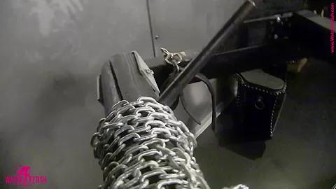 Tied Up In A Tight Red Latex Catsuit - Watch4Fetish