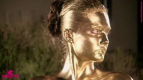 Golden Bodypainting - Watch4Fetish