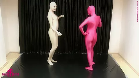 Lesbian Dreams In Zentai - Watch4Fetish