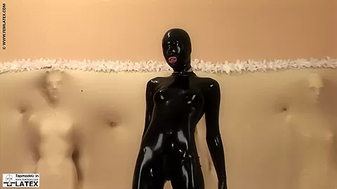Slim Model In Latex - Watch4Fetish