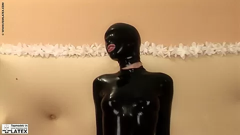 Slim Model In Latex - Watch4Fetish