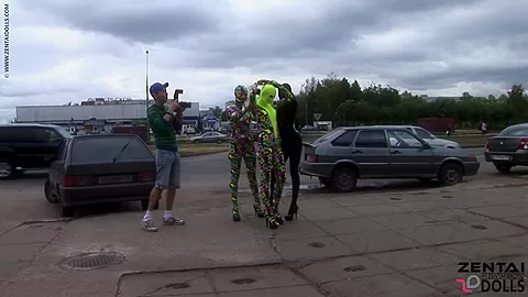 Day In The City In Spandex - Watch4Fetish