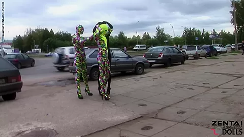 Day In The City In Spandex - Watch4Fetish