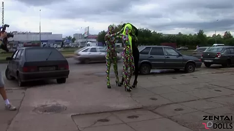 Day In The City In Spandex - Watch4Fetish