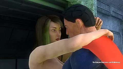 Superman and the sexy slutty big titty betty