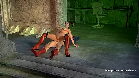 Harley's juicy pussy coves Superman