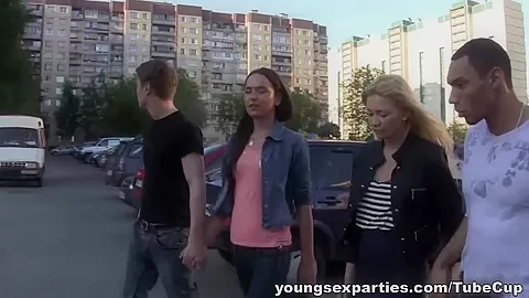 Cream and coffee home sex party