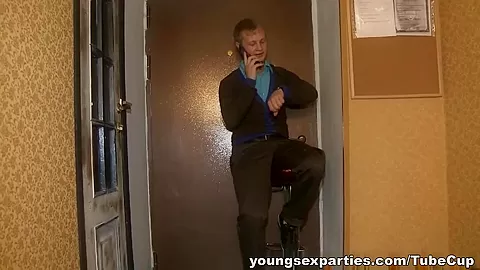 Sex party in a closed bar