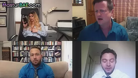 Masturb office MILF toys pussy on webcam for her viewers