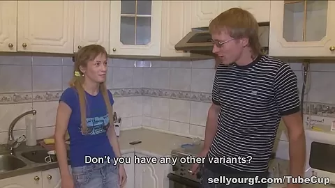 Hungry chick gets some meat and cream