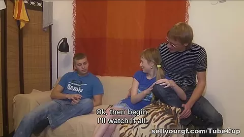 Hungry chick gets some meat and cream