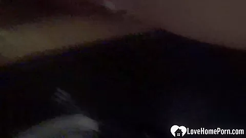 Sexy blonde fingers her self while changing
