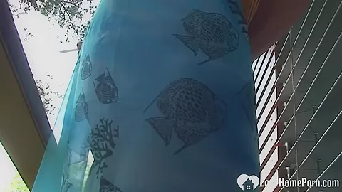 Busty MILF shows her pussy in a close-up