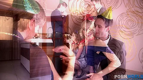 Group Sex on New Year's Eve - PornWorld