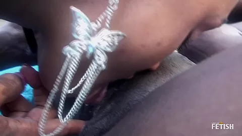 Pregnant ebony & her friend enjoy lesbian sex outdoor