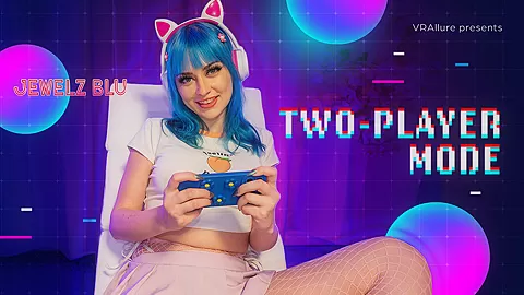 Your big titty girlfriend makes you a private video in VR