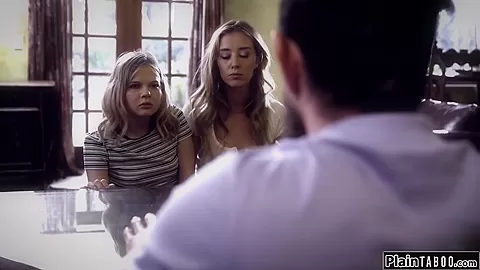 Two teen 18+ rivals sucking and fuck the teacher and one squirts
