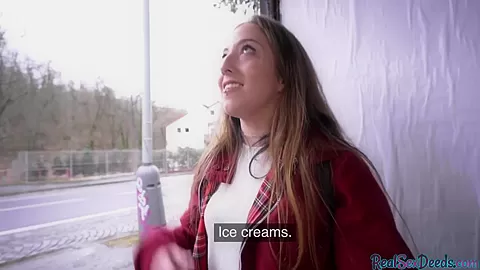 Public POV outdoor sex of slutty pantyhose teen 18+ for finances