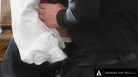MODERN-DAY SINS - Big Dick Boss MANHANDLES Curvy Secretary After Finding Her Toy! DEEPTHROATING!