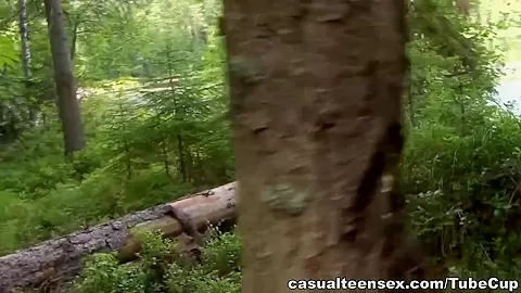 Hitchhiker fucked in the woods