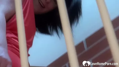 Amazing babe moans in pleasure while masturbating