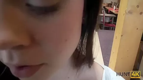 HUNT4K. Couple is tired of bowling, guy wants money, chick wants sex