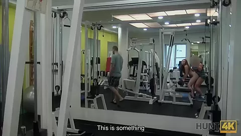 HUNT4K. After hard training in gym lassie is ready for sex for money