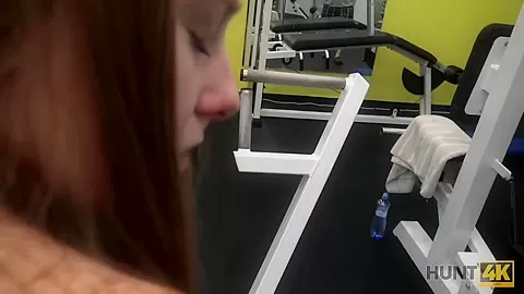 HUNT4K. After hard training in gym lassie is ready for sex for money