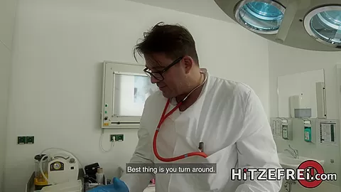 HITZEFREI Busty blonde German MILF fucked by her doctor