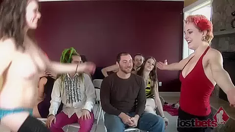 Strip Musical Chairs with Seven Girls and Three Guys