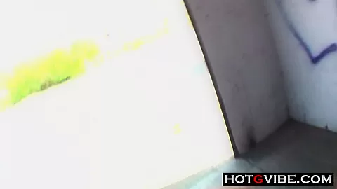 Skinny Slut Fucks Boys in Public