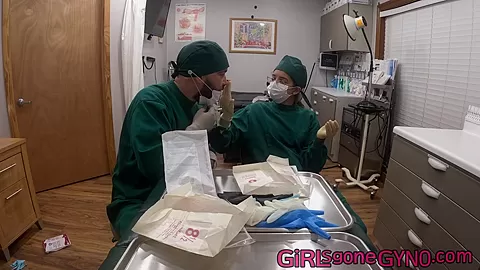 Doctor Aria Nicole and Doctor Tampa Trying On Gloves - Part 2 of 2