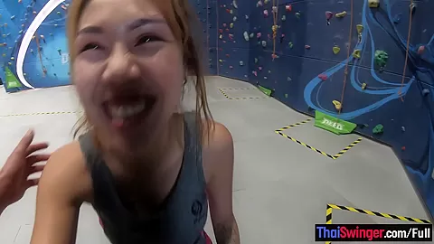 Thai climber girlfriend was not very good at it but she was better at sex