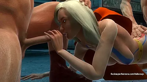 Super Chick gets gang banged in a back alley