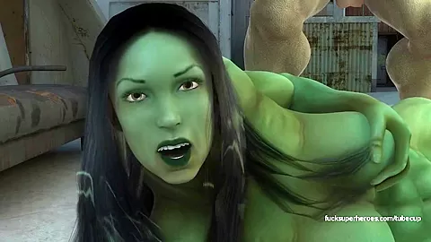 She hulk and the rock hard Juggernaut