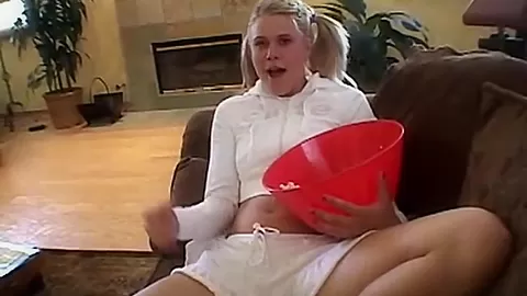 Amateur teens 18+ strip off and get into pjs