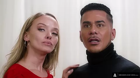 MODERN-DAY SINS - Hot MILF Organizes BISEXUAL MMF THREESOME At Open Casting Call!