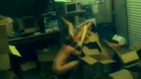 Cheating office whore fucks on footage