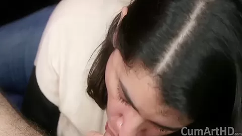 Pov Blowjob On The Bed + Facial