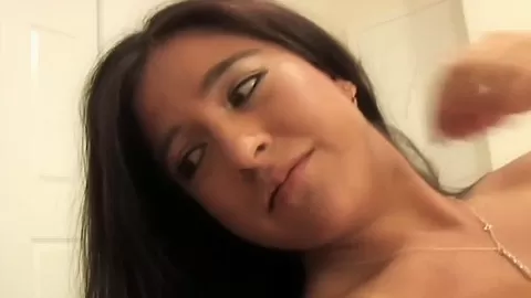 Party Brunette Babe Sucking Big Dick and Fucking