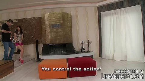 Brunette gets fucked by a lucky guy