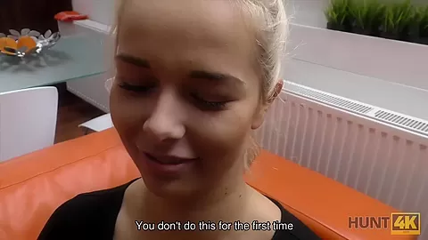HUNT4K. Blue-eyed miss isnt against pickup and sex with stranger